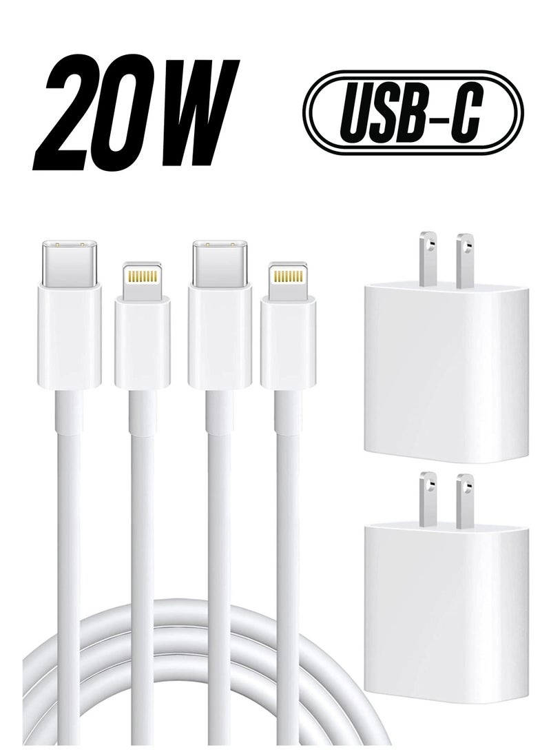 Fast Charger 【Apple MFi Certified】 20W USB C PD Wall Charger Plug with 6FT Type C to Lightning Cord Compatible with iPhone 13/12/11/Pro Max/XS Max - Image 1